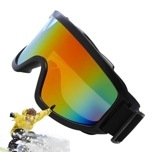 Generisch Snowboardbrillen, Skibrillen | Sportschutzbrillen,Professionelle Skibrille für Männer und Frauen, Doppellinsen-Antibeschlag-Ski-Schneebrille von Generisch