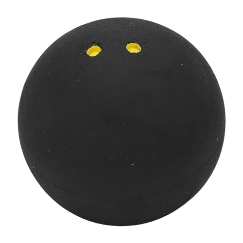 Generisch Squashbälle Double Yellow Dot,Squashbälle | 38 mm Wettkampf-Squashball mit hoher Sprungkraft | Handballball, Squashschlägerbälle, langsame Schlägerbälle für Vereinsspieler, Kinderwettbewerb von Generisch