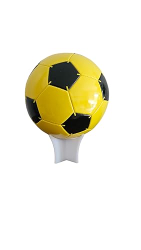 Generisch Ständer für Bällen,Fußball, Basketball, Football,Volleyball-hochwertiges Dickes 5 mm GS Acryl Weiß Display Rack 12x12x8cm von Generisch