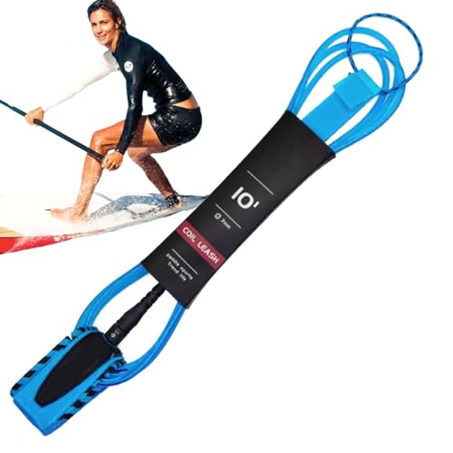 Generisch Surfbrettgurt – Gerade Surfbrettleine, Kurzer Surfbrettgurt | Paddle-Board Rope Surf Strap Surfboard-Leine, Paddle-Board Ankle Strap Surfboard-Leine Für Longboard Paddleboard Shortboard von Generisch