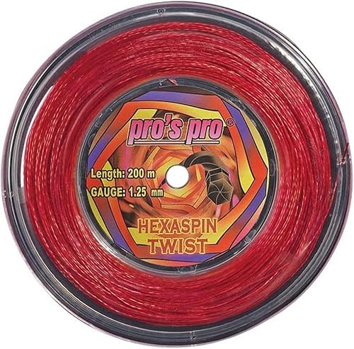 Generisch Tennissaite Hexaspin Twist 1.25mm mit Spin 200m rot Generisch Tennissaite Hexaspin Twist 1.25mm mit Spin 200m rot von Generisch