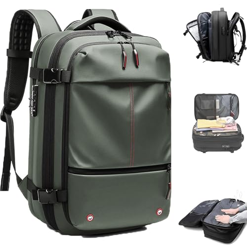 Generisch Transactione Backpack, Vacuum Backpack, Vacuum Compression Backpack Travel, Air Vacuum Backpack for Travel, 60L Expandable Travel Backpack Vacuum Compression Bag (Green) von Generisch