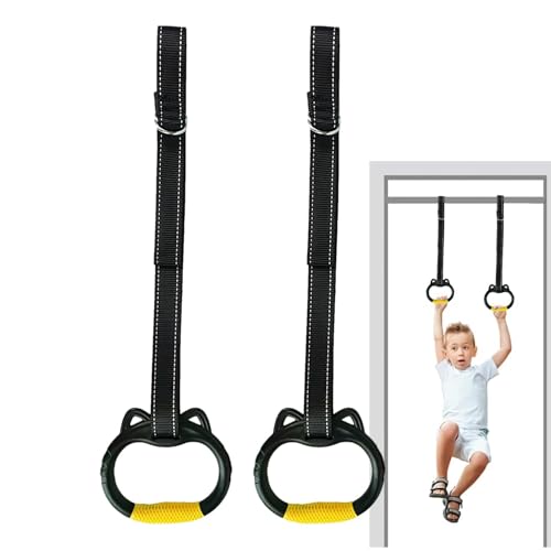 Generisch Turnringe für Klimmzugstange Kinder,Ringe für Turnstange Kinder,Heimfitnessgeräte | Gymnastikringe Heimfitnessgeräte Klimmzugstange zur Erhöhung der Körpergröße von Generisch