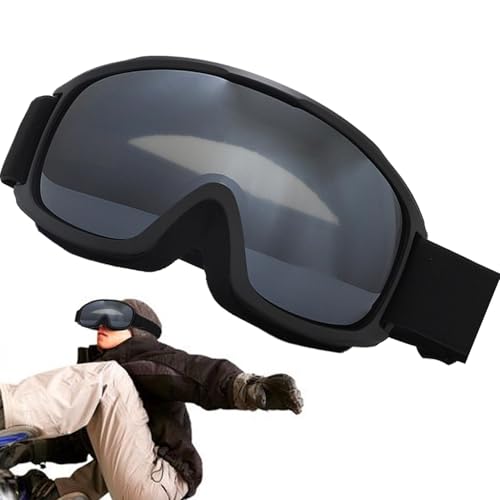 Generisch Überbrillen-Skibrillen,Antibeschlag-Skibrillen | Schneebrille Doppelschichtige UV-Schutz-Skibrille,Sphärisches Skizubehör, verstellbare Snowboardbrille für Damen von Generisch