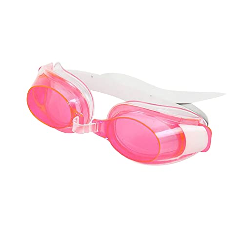 Generisch Unisex Erwachsene Schwimmbrille, Schwimmbrille mit Breiten Gläsern, Wasserdichte Silikonbrille Tragbare HD-Brille Erwachsene Schwimmbrille (Rosa) von Generisch