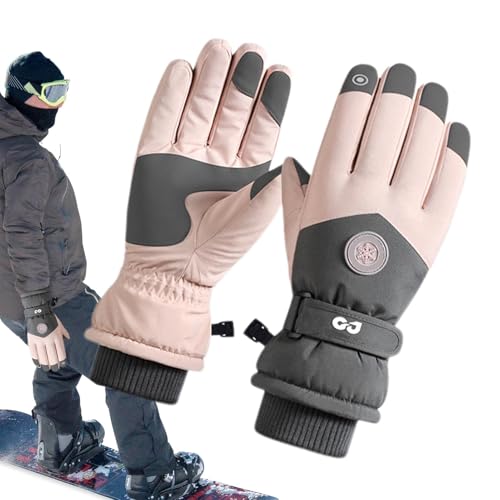 Generisch Wanderhandschuhe Damen,Schneehandschuhe Damen - Winter-Arbeitshandschuhe, Winddichte Ski-Handschuhe | Gepolsterte Wanderhandschuhe zum Skifahren, Reiten, Outdoor-Aktivitäten von Generisch