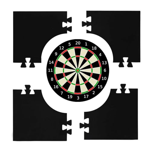 Generisch Wandschutz für Dartscheiben, Dart-Rückwand - 4 Stück gespleißte quadratische Dartscheiben-Rückwand-Wandverkleidung | Stabiler Rand, Wandschutz, Dart-Umrandung für 18-Zoll-Dartboard Generisch Wandschutz für Dartscheiben, Dart-Rückwand - 4 Stück gespleißte quadratische Dartscheiben-Rückwand-Wandverkleidung | Stabiler Rand, Wandschutz, Dart-Umrandung für 18-Zoll-Dartboard von Generisch