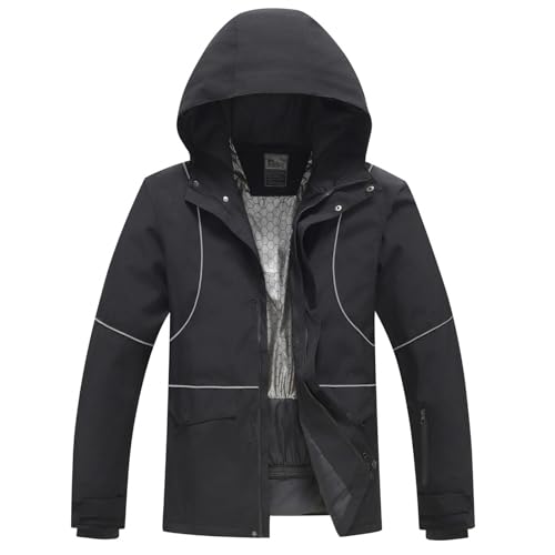 Generisch Winter Jacke Damen%, Winter-Jacke Herren%, 3 In 1 Reduziert, Winterjacke Herren Warme, Men Regenjacken Für Herren Schwarz, Winter Herren Winter-Jacke, herren winter jacke Wasserdicht Xxl von Generisch