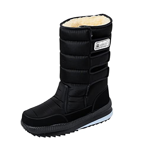 Winterstiefel Herren Warme Gefütterte Schneestiefel Winterschuhe Damen Wasserdicht Schneeboots rutschfest Wanderschuhe Trekkingschuhe Outdoor Winterboots Schwarz 45 Winterstiefel Herren Warme Gefütterte Schneestiefel Winterschuhe Damen Wasserdicht Schneeboots rutschfest Wanderschuhe Trekkingschuhe Outdoor Winterboots Schwarz 45 von Generisch
