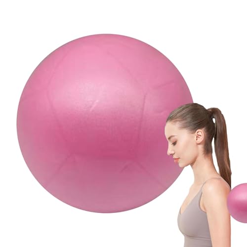 Generisch Yogaball, Barreball - Tragbare mattierte Kernkugel - 5,91-Zoll-Hüftheben-Yoga-Bälle für Übungen, körperformender Fitness-Strohball, Gewichtsbelastung von Generisch