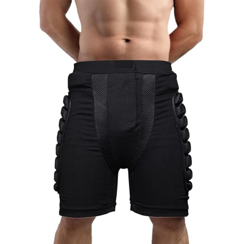 Gepolsterte Schutzshorts,Hüftschutzpolster-Shorts - Schutzpolster Skating Shorts - Skating Butt Guard Hüftschutz, Crash Pants Bike Shorts zum Skifahren, Skaten, Snowboarden von Generisch