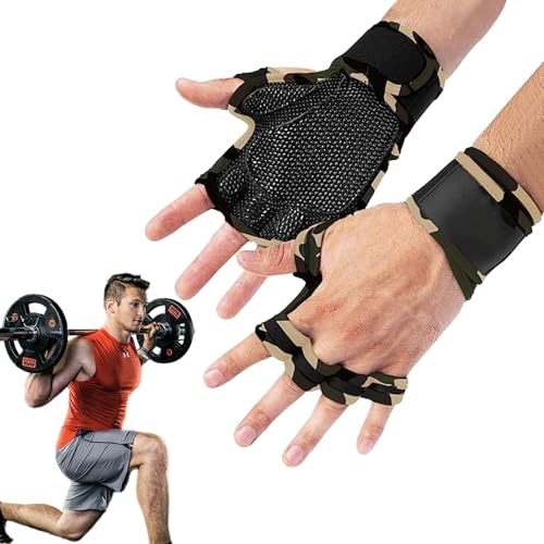 Gewichtheber-Handschuhe, Handgelenkstütze, belüftete Fitness-Handschuhe für Herren, für Workout, Gewichtheben, Workout-Handschuhe für Damen von Generisch