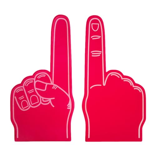 Gladiators Foam Finger - 45,7 cm Sport Fan Riesen Schaum Hand | Sport Foam Fan Finger | Großer Schaumstoff Hand Zeigefinger für Sport, Cheerleading, Events, Spiele, Schulen von Generisch