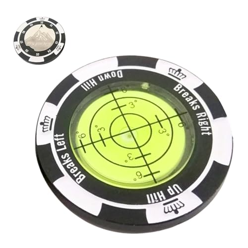 Golf-Putt-Green-Reader, Kompaktes Golf Zum Putten, Golfballmarker, Green-Lesehilfe, Golfzubehör, Präzise Ablesbare Multifunktionale Golfmarker Im Taschenformat Für Spieler, Anfänger Und Golfliebhaber von Generisch