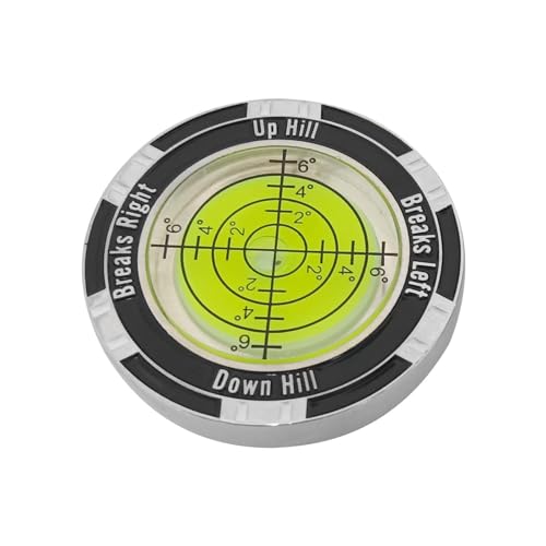 Golf Putt Green Reader, doppelseitige Golfballmarker zum Putten, kompakter Golf zum Putten, Golfballmarker, grüne Lesehilfe, Golfzubehör für Männer und Frauen, Golfballmarker mit Lev el von Generisch