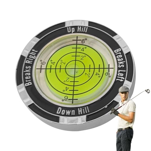 Golf Putt Green Reader | Digitaler Golf Putting Green Reader | Golf Green Reader Wasserwaagen | Golf Putting Hilfe Lesegerät mit hoher Präzision | Golf Levels Marker | Grüne Lesehilfe Golfzubehör von Generisch