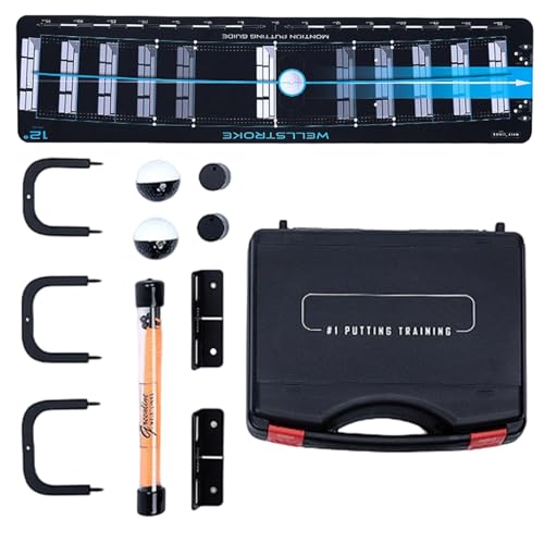 Golf-Putting-Matte – Driving Range Putter Werkzeug, Indoor Portable Putting Mat Toolbox for Garage Range Men Women Backyard Beach Course Lawn Travel Party Golf-Putting-Matte – Driving Range Putter Werkzeug, Indoor Portable Putting Mat Toolbox for Garage Range Men Women Backyard Beach Course Lawn Travel Party von Generisch