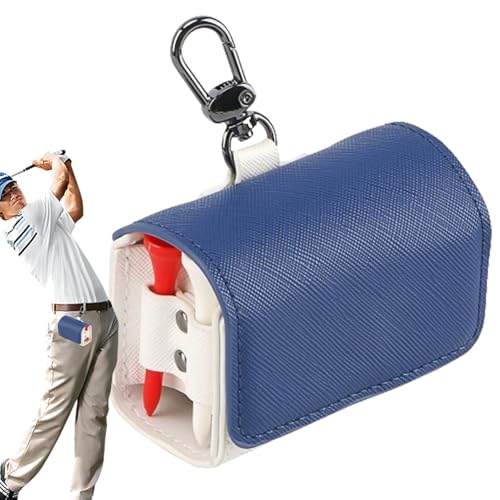 Golf-Teebeutel-Beutel, Golfball-Beutel, Golftasche Wasserfeste Golfzubehörtasche, PU-Leder-Golftasche, Golfball-Aufbewahrung, Golftasche für den täglichen Gebrauch, Golfbälle, Freunde, Familie von Generisch