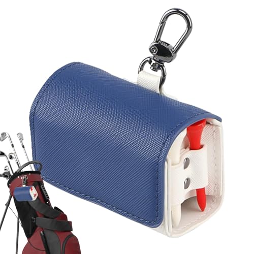 Golf-Teebeutel-Beutel, Golfball-Beutel | Wasserfeste Golftasche Golfballhalter - PU-Leder-Golftasche, Golfball-Aufbewahrung, Golftasche für den täglichen Gebrauch, Golfbälle, Freunde, Familie von Generisch