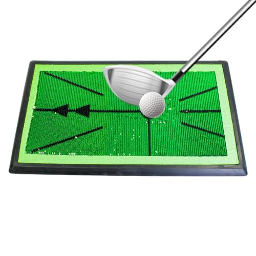 Golf-Trainingsmatte – Golfrasenmatte für Schaukelweg-Training, Golfzubehör, professionelle Trainingshilfe für Innen- und Außenübungen von Generisch