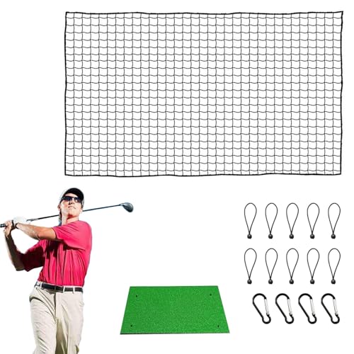 Golf-Übungsnetz, Golf-Schlagnetz, Golf-Trainingsnetz für den Hinterhof - Langlebiges Design-Golfnetz - Golf-Trainingshilfen, effektive Ballblockierung, geeignet für Feldhockey-Volleyball von Generisch