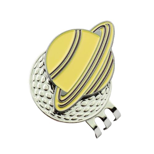 Golfball-Marker- -Clip, abnehmbarer Metall-Planeten-Golfball-Marker, -Clips, kreative dekorative Ballmarker, Golfzubehör für Golfmützen, Hosen, Handschuhe von Generisch