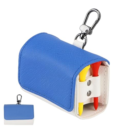 Golfballtasche,Golf-Tee-Tasche | Golftasche Wasserfeste Golfzubehörtasche,PU-Leder-Golftasche, Golfball-Aufbewahrung für Freunde, Familie oder Golf-Enthusiasten, Bälle, täglicher Gebrauch von Generisch