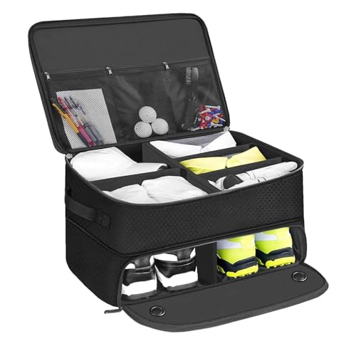 Golfkoffer-Organizer, Aufbewahrung, Golfkoffer-Organizer und Reisetasche, Schuh-Organizer mit separatem Fach, Auto-Aufbewahrung für Golfzubehör, Golf-Geschenke für Herren Golfkoffer-Organizer, Aufbewahrung, Golfkoffer-Organizer und Reisetasche, Schuh-Organizer mit separatem Fach, Auto-Aufbewahrung für Golfzubehör, Golf-Geschenke für Herren von Generisch