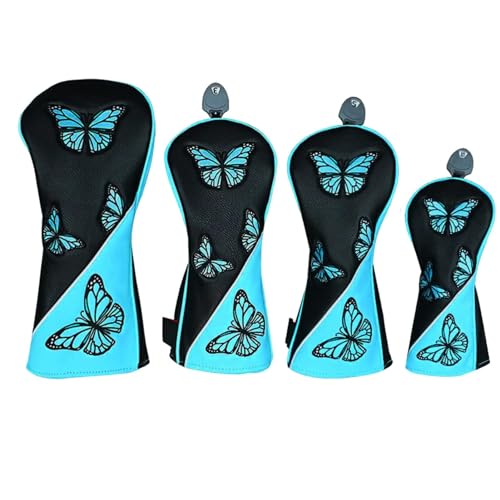 Golfschläger-Kopfbedeckungen, Golfschlägerkopf-Set für Driver Fairway, 1/3/5/UT Woods Headcovers, Golfzubehör von Generisch