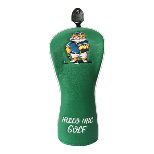 Golfschlägerkopfabdeckung Tiger Golfzubehör Schlägerkopfschutz Golfschlägerkopfabdeckung, Golfschlägerkopfabdeckung Tiger Golfschlägerkopfabdeckung Stickerei Für Die Meisten Schläger, Golfzubehör Für von Generisch