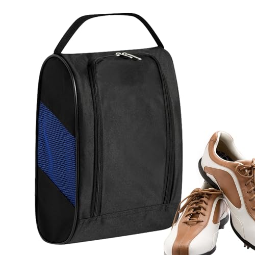 Golfschuhtasche, Schuhtasche für Outdoor-Sport, atmungsaktive Golfschuh-Tragetaschen für Golf-Tees, Bälle und Zubehör, perfekt für Sport, Golf, Baseball, Fußball, blau, Refer to description, Unisex von Generisch