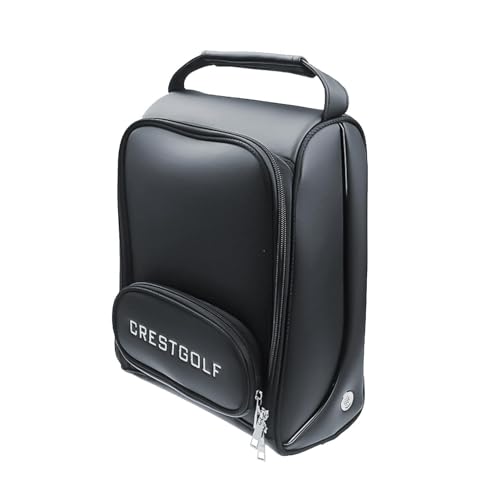 Golfschuhtasche, wasserdichte PU-Schuhbehälter, Reißverschluss-Golfschuh-Tragetaschen, staubdichte Aufbewahrungstasche, gepolsterte Golfschuh-Tragetaschen, 10 l Herren-Golfschuhtasche für Golf, Golfschuhtasche, wasserdichte PU-Schuhbehälter, Reißverschluss-Golfschuh-Tragetaschen, staubdichte Aufbewahrungstasche, gepolsterte Golfschuh-Tragetaschen, 10 l Herren-Golfschuhtasche für Golf, von Generisch