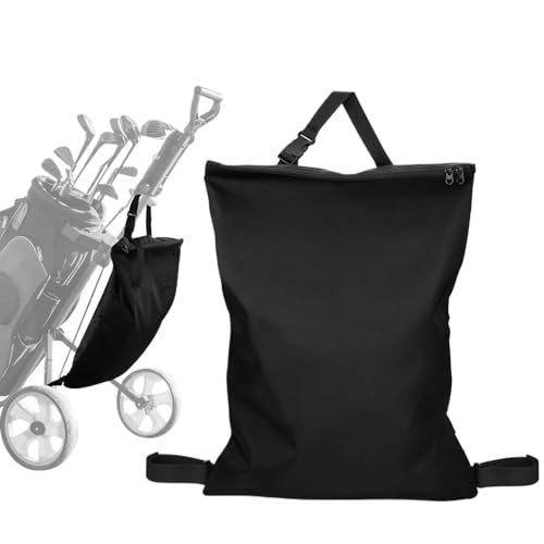 Golftasche für Push-Cart | Schwarze Kordelzug-Golfwagentasche | Verschluss-Push-Tasche, geräumiges Outdoor-Sportzubehör für Damen, Herren, Liebhaber von Generisch