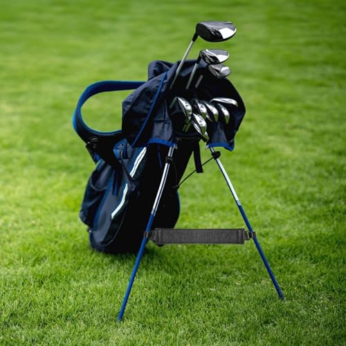 Golftaschen-Bein - 1 Stück PU-Leder-Golftaschen-Beinbefestigung – Golftaschenständer-Befestigung – tragbare Golftaschen-Halterung, Schlägertaschen-Zubehör für Frauen, Männer, Erwachsene, Familie, von Generisch