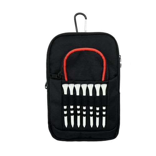 Golftee-Tasche – Golftaschen-Organizer, Golf-Wertsachen-Beutel, Golfzubehör-Halter, Golfball-Tasche, Golf-Tee-Organizer-Tasche, Golfschläger-Tasche, Zubehör, für Männer und Frauen von Generisch