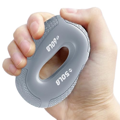 Grip Exercise for Ring Fingers, Double-Strength Squeezer, Gripper Ring Gym, Silicone Grip Strength Trainer, Portable Strength Squeezer Gripper For Fitness Muscle Training, 2.95 x 2.95 x 0.79in von Generisch