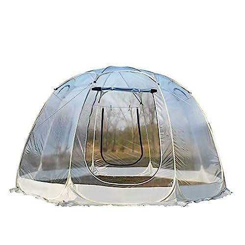 Großes Premium Bubble Tent Pop Up Pavillon für 5 8 Personen Warmer Sonnenraum im Winter Kuppel Garten Terrasse Baldachin Unterstand mit Übergröße Instant Gewächshaus Wetterkapsel von Generisch