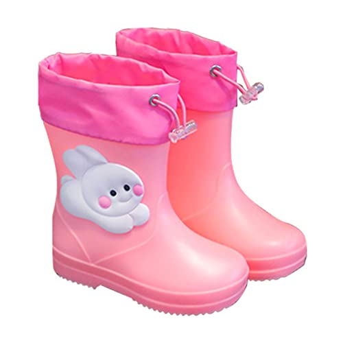 Gumistifell Kinder wasserdichte Halbhoch Kleinkind Stiefel Gummischuhe Kurz Barefoot Breite Regenfüßlinge Reitstiefel Mädchen Leicht Jungen Gummistiefel Rain Boots 21 23 24 25 36 37 von Generisch