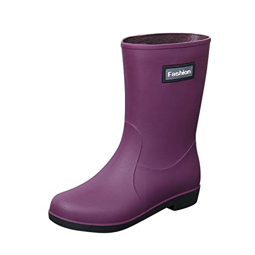 Gummistiefel Damen Gartenschuhe Halbhoch wasserdichte Gummistiefel Rain Boots Women Lässig PVC Garten Halbhohe Kurz Regenstiefel Regenschuhe Gumischtifel Stiefel Gummischuhe Lila EU 37 Gummistiefel Damen Gartenschuhe Halbhoch wasserdichte Gummistiefel Rain Boots Women Lässig PVC Garten Halbhohe Kurz Regenstiefel Regenschuhe Gumischtifel Stiefel Gummischuhe Lila EU 37 von Generisch