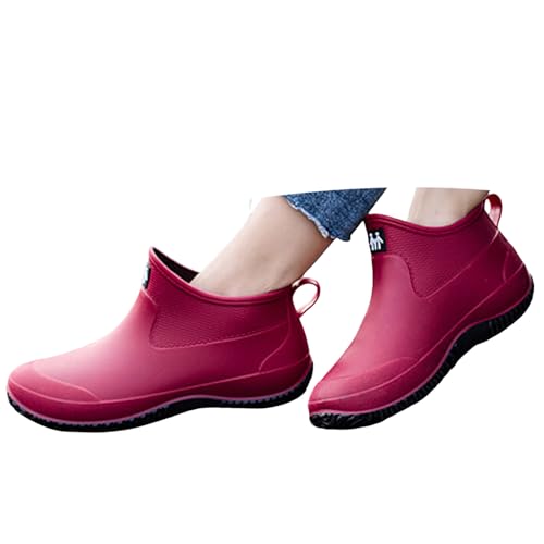 Gummistiefel Damen Halbhoch Für Garten - Transparent Regenschuhe Sommer wasserdichte Weit Regenstiefel Gummistiefel Halbhoch Leicht rutschfest Gartenschuhe Reitstiefel Bequem Mit Absatz Stiefeletten Gummistiefel Damen Halbhoch Für Garten - Transparent Regenschuhe Sommer wasserdichte Weit Regenstiefel Gummistiefel Halbhoch Leicht rutschfest Gartenschuhe Reitstiefel Bequem Mit Absatz Stiefeletten von Generisch