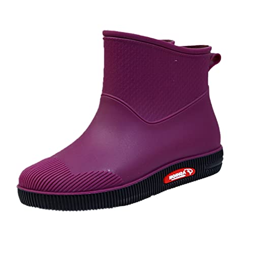 Gummistiefel Damen Rain Boots Women Gummi Garten Gummistiefel Gartenschuhe Regenstiefel rutschfest wasserdichte Lässig Regenschuhe Gumischtifel Damen Arbeit Stiefel Gummischuhe Lila 37 Gummistiefel Damen Rain Boots Women Gummi Garten Gummistiefel Gartenschuhe Regenstiefel rutschfest wasserdichte Lässig Regenschuhe Gumischtifel Damen Arbeit Stiefel Gummischuhe Lila 37 von Generisch
