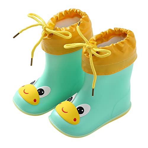 Gummistiefel Jungen Mädchen Eva Federleicht Gartenstiefel Cartoon-Muster Leichte Regenstiefel Kurze Jungen Und Mädchen Kinderstiefel wasserdichte PVC Gummistiefel Dicke Sohle Regenschuhe von Generisch