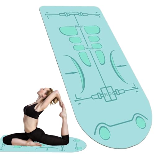 Gymnastikmatte für Bauchmuskel Roller, rutschfeste Bauch Kniematte, lange, super dicke Schalldämmung, schützt die Gelenke für Pilates, Springen, Bauch, Yoga, Bodentraining von Generisch