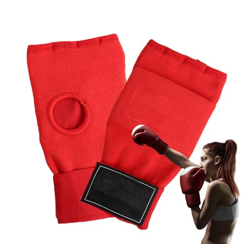 Halbfinger-Boxhandschuhe für Damen, stoßdämpfende Boxhandschuhe, Anti-Verletzungen, stoßdämpfende Boxhandschuhe, halber Finger für Sparring Boxsack von Generisch