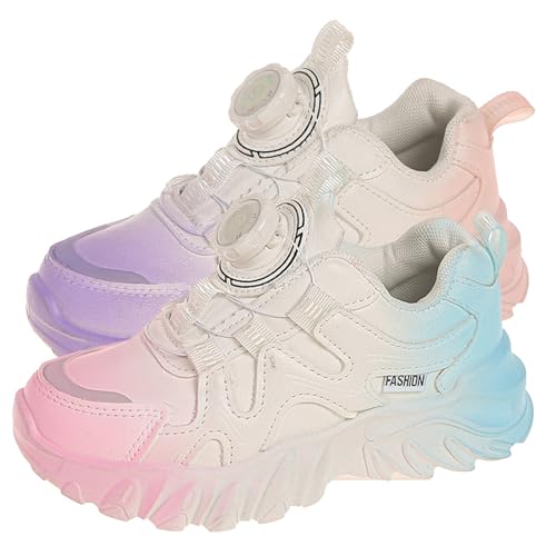 Hallenschuhe Mädchen Sportschuhe Kinder Leichtgewichts Sport Atmungsaktive Dicker Turnschuhe Kinderschuhe Bequeme Tragen Laufschuhe Atmungsaktiv Trainingsschuhe Outdoorschuhe Lila 28 von Generisch