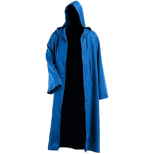 Halloween Kostüm Damen Horror Vampir Wikinger Cape Cloak Mit Kapuze Scream Mantel Vampire Mittelalter Umhang Ghostface Gewandung von Generisch