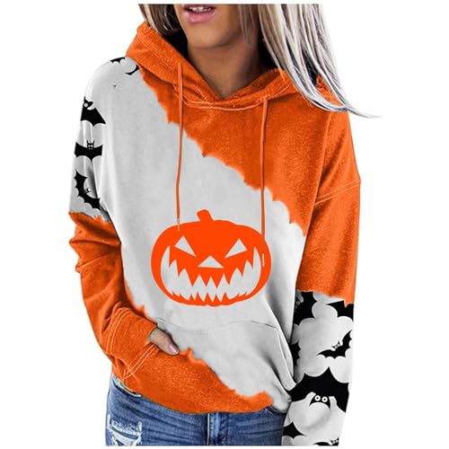 Halloween Pullover Hoodie Sweatjacke Damen Damen-Jacken Sweatshirtjacke Mit Kapuze Wertvoll Du Jacke Sommer KapuzenHoodies Oversize Hoody Strickjacke Fleecejacke von Generisch