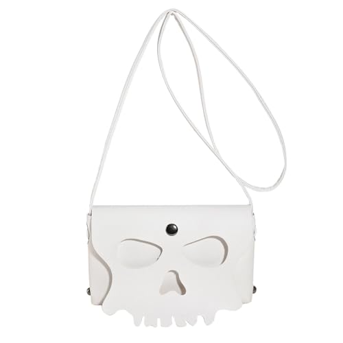 Halloween Totenkopf Tasche,Skelett Umhängetasche - Damen Reisegeldbörse,Lässige Damentasche, Handtaschen-Umhängetasche, modischer, stilvoller Tragetaschen-Organizer für Reisen, Frauen, Arbeit von Generisch