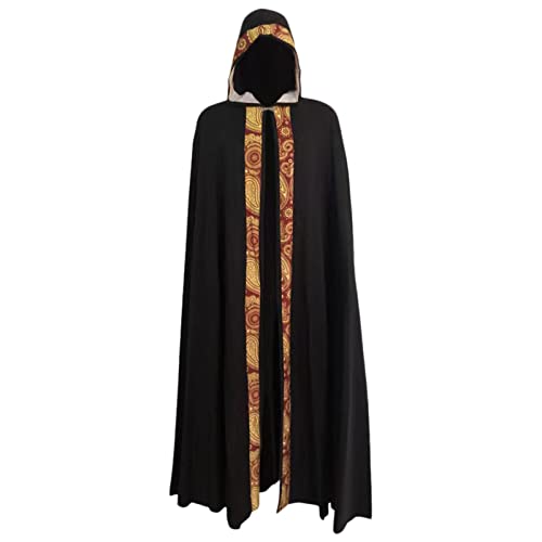 Halloween kostüm mädchen, Umhang Mädchen Vampir Halloween Kostüm - Mittelalter Robe Caped Horror Halloweenkostüm Erwachsene Zauberumhang Mit Kapuze, Aus Canvas Baumwolle, Verkleidung Damen Herren von Generisch