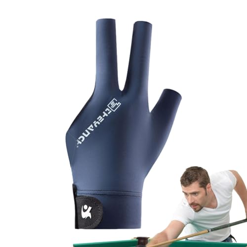 -Handschuhe | Atmungsaktive 3-Finger-Handschuhe für Herren - Praktisches Sportzubehör für Damen, Herren, Teenager, Billardliebhaber, Billardanfänger von Generisch